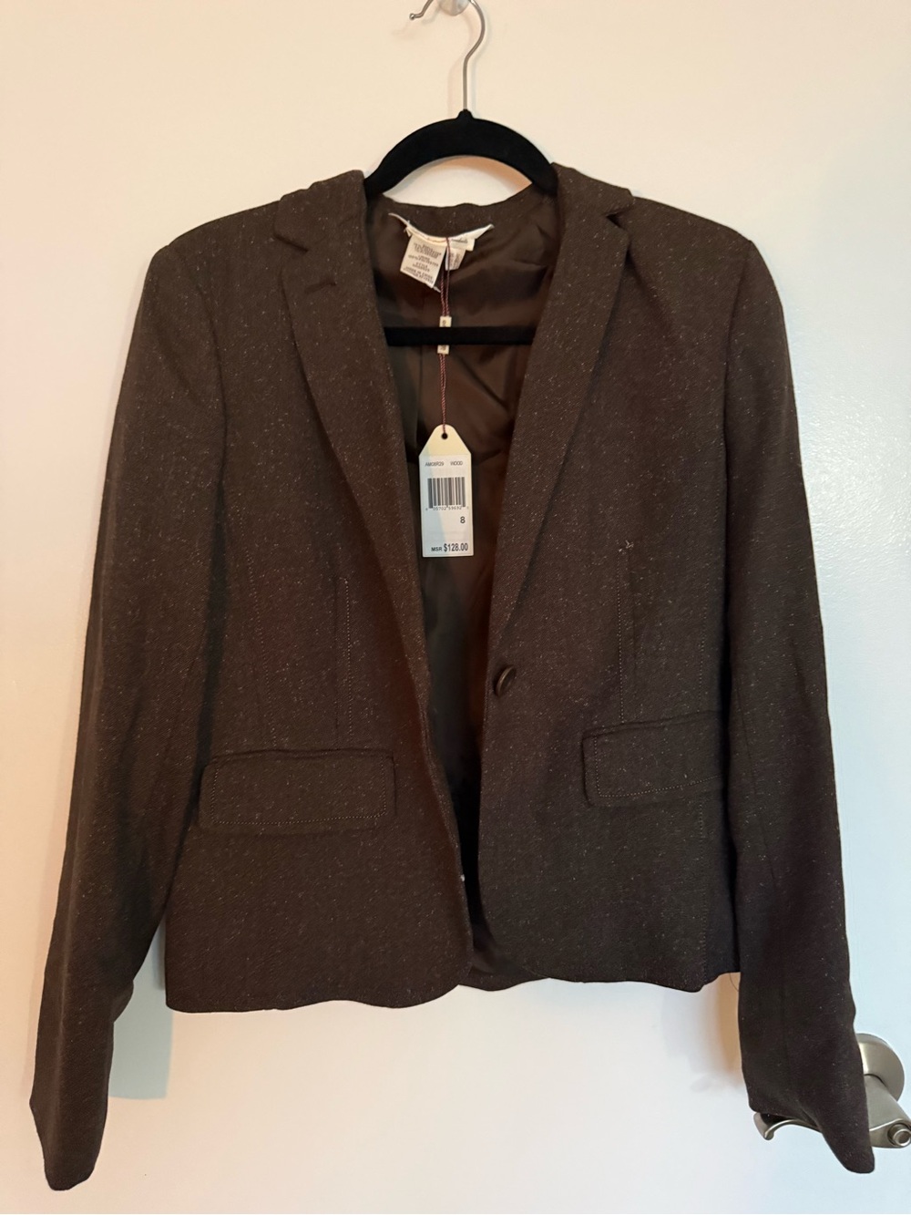 Max Studio Specialty classic Women's Brown Blazer Jacket